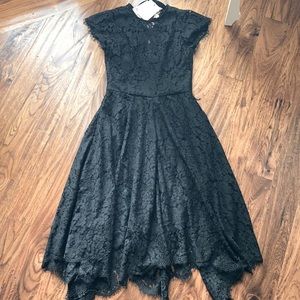 JOIE RONILDA BLACK LACE DRESS